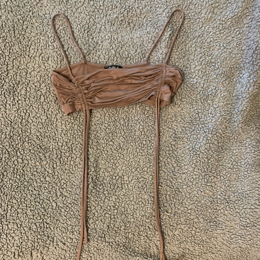 PUBLIK Spaghetti Strap Top, Medium